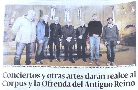 Conciertos y otras artes darán realce al Corpus y la Ofrenda del Antiguo Reino