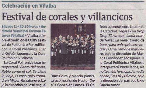 Festival de Corales y Villancicos